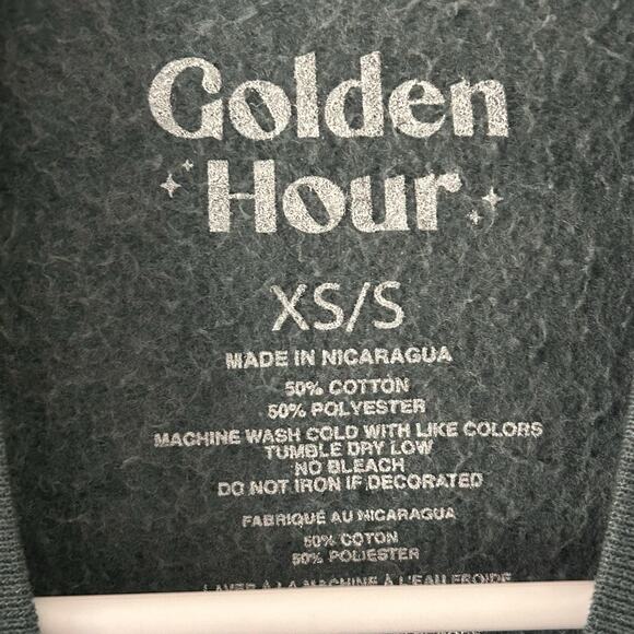 5/$25 Golden Hour Women's Green NYC Basket Ball Sweatshirt XS S Small NWOT - Picture 5 of 5